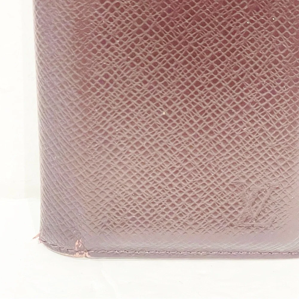 Louis Vuitton Bordeaux Taiga Leather‎ Card Bifold Wallet Pocket Organizer